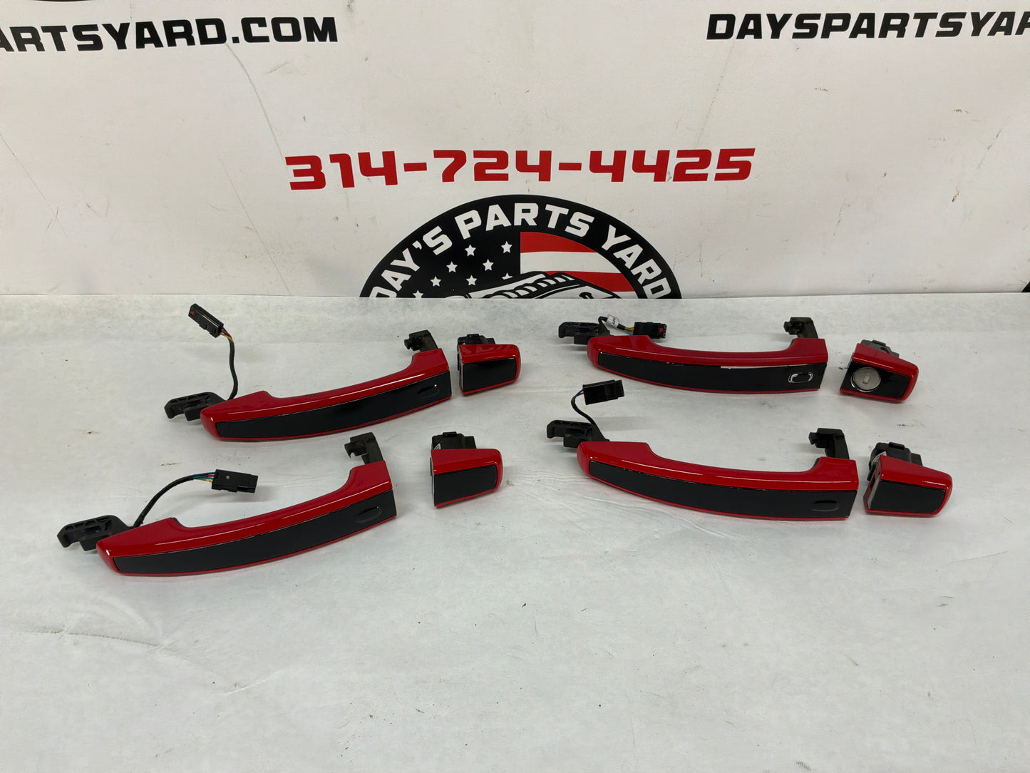 2014 Chevy SS Sedan Exterior Door Handles Set Red OEM
