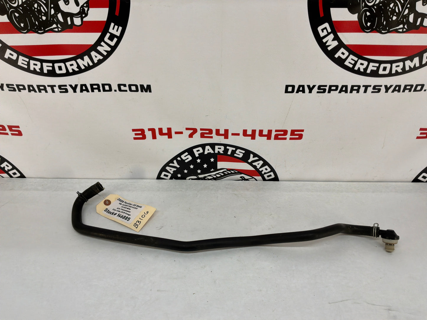 2008 Pontiac G8 Base Brake Booster Vacuum Hose Line Tube OEM