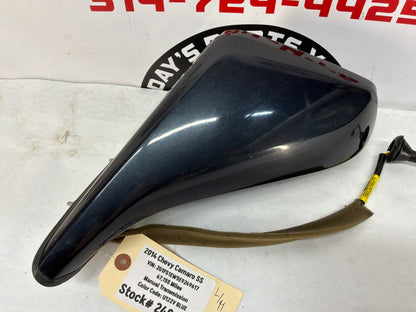 2014 Chevy Camaro SS LH Driver Exterior Out Side Mirror Black OEM