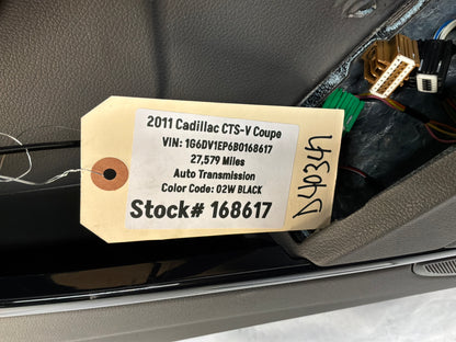 2011 Cadillac CTS-V Coupe LH Front Door Panel Saffron OEM