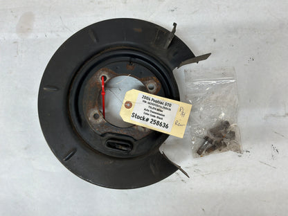 2004 Pontiac GTO RH Passenger Rear Brake Caliper Hub Dust Shield OEM