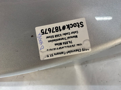 2015 Chevrolet Camaro SS 1LE Trunk Deck Lid Silver OEM