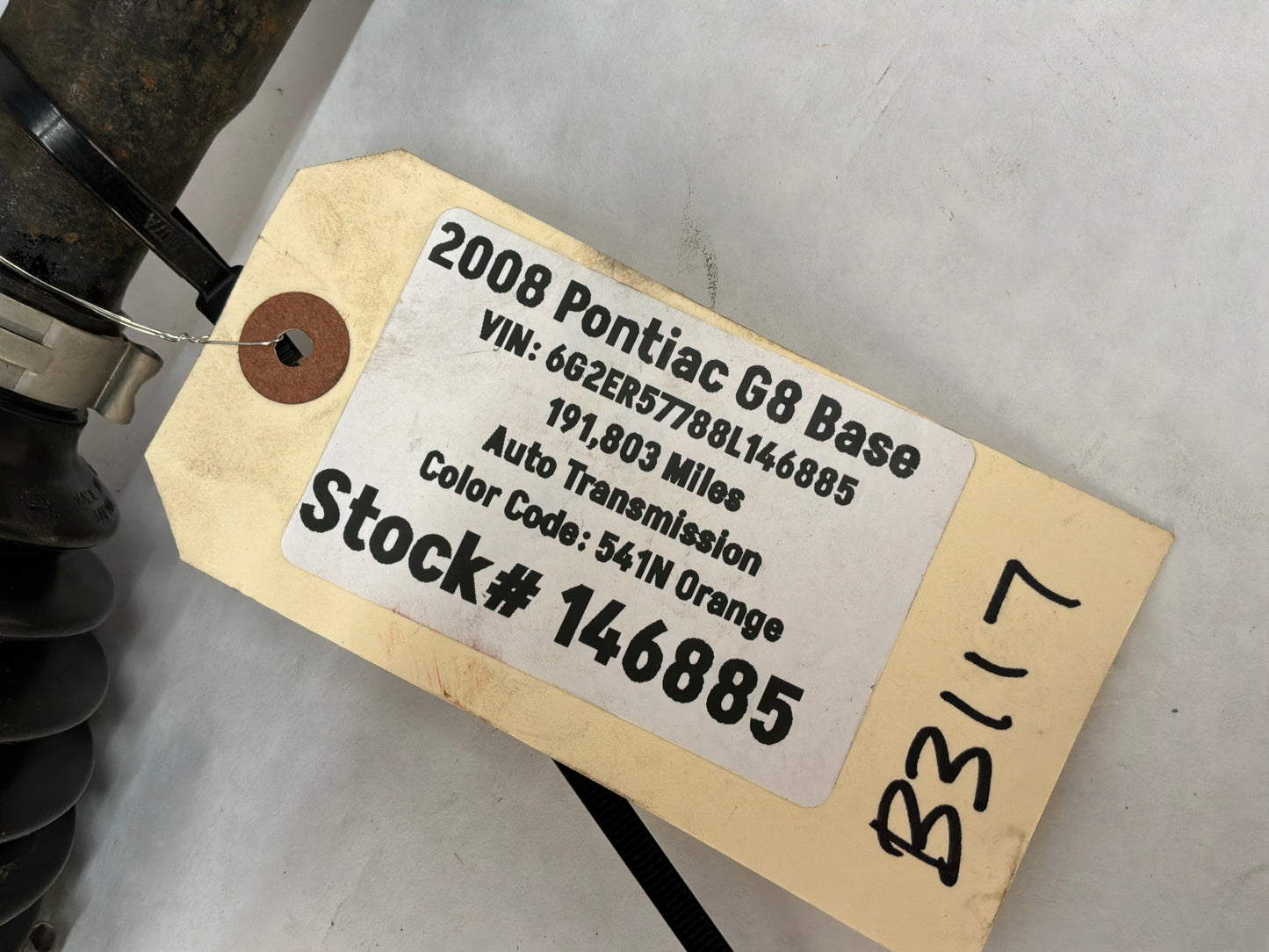 2008 Pontiac G8 Base LH Driver Rear CV Axle Half Shaft OEM