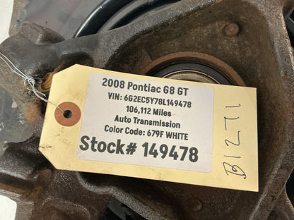 2008 Pontiac G8 RH Passenger Rear Suspension Spindle Hub Knuckle Wheel Bearing OEM