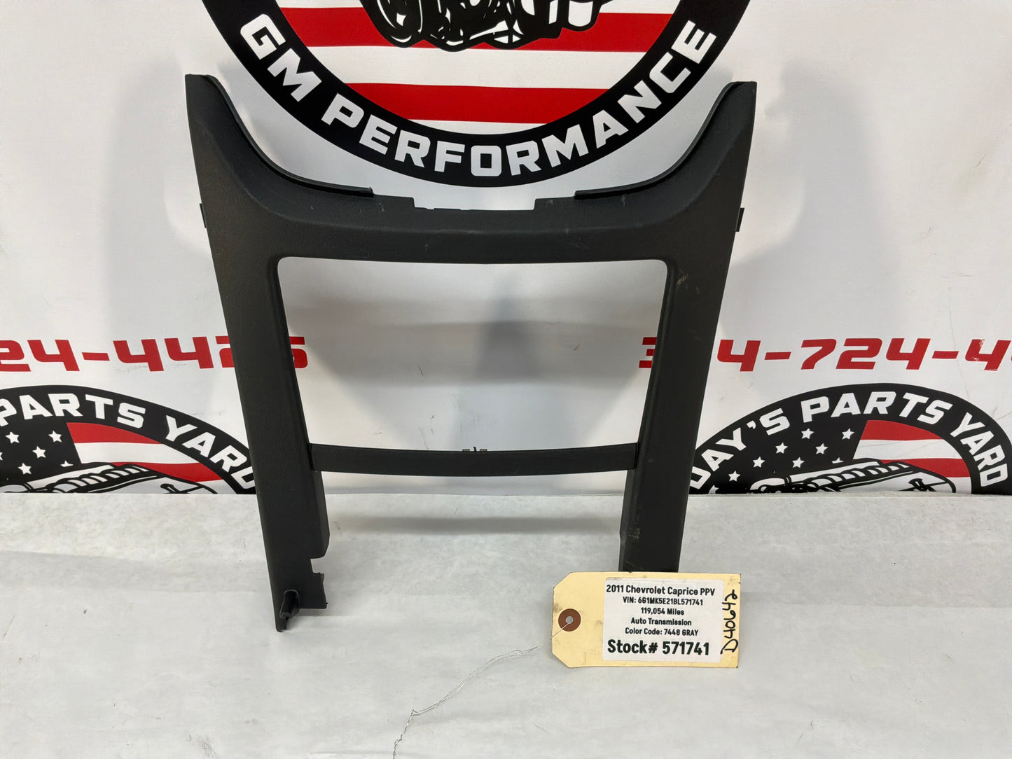 2011 Chevy Caprice PPV Center Dash Radio Stereo Bezel Trim OEM