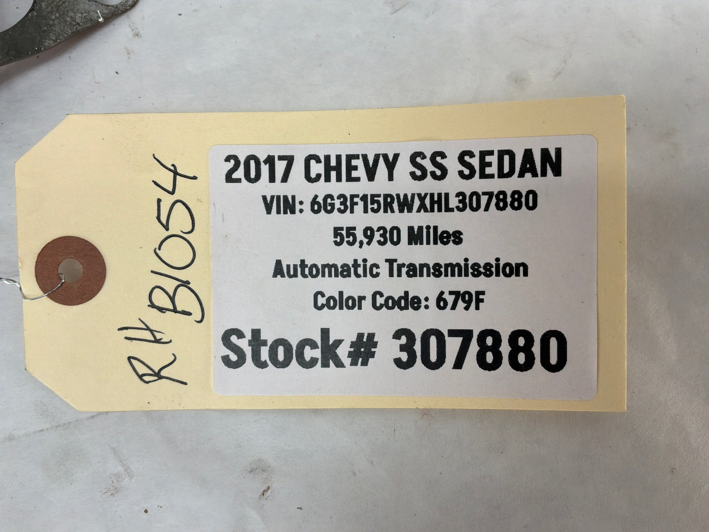 2017 Chevy SS Sedan RH Passenger Weld On Hood Hinge Bracket Mount OEM