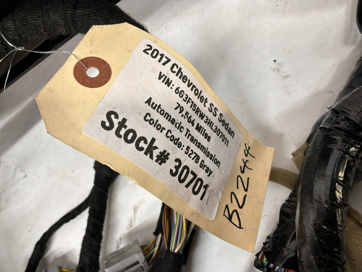 2017 Chevy SS Sedan Body Chassis Wire Wiring Harness OEM