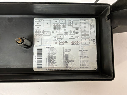 2002 Chevy C5 Corvette Fuse Box Relay OEM