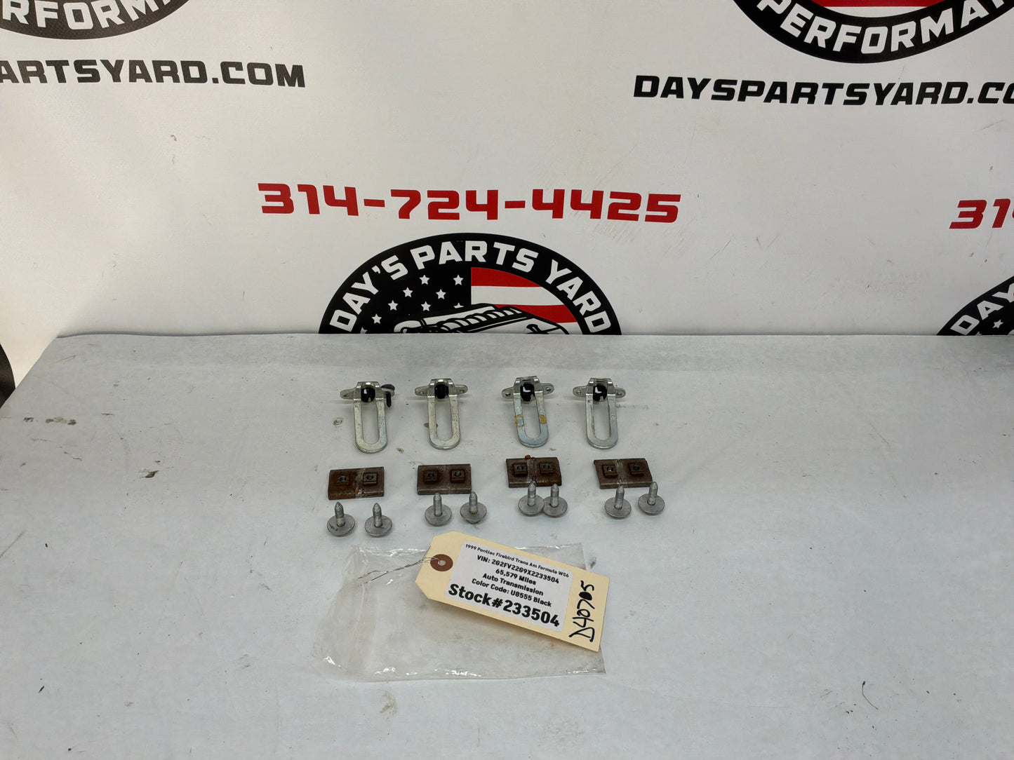 1999 Pontiac Firebird Trans Am Formula WS6 T-Top Mounting Hardware OEM