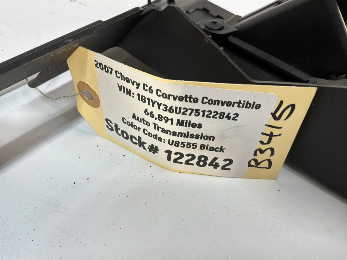 2007 Chevy C6 Corvette Convertible Glove Box Trim OEM