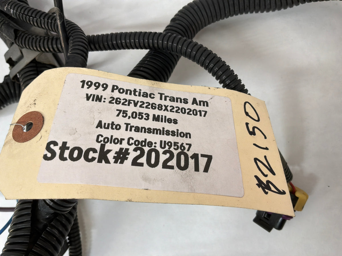 1999 Pontiac Firebird Trans Am WS6 Engine Motor Auto Transmission Wire Wiring Harness OEM