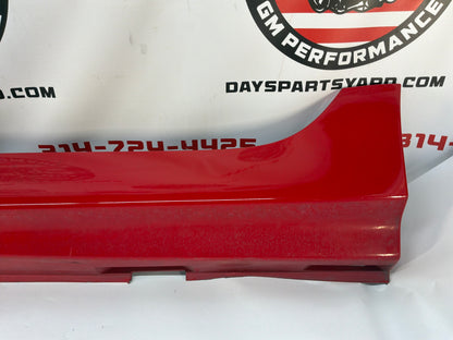 2008 Pontiac G8 GT LH Driver Rocker Molding Side Skirt Panel Trim Red OEM