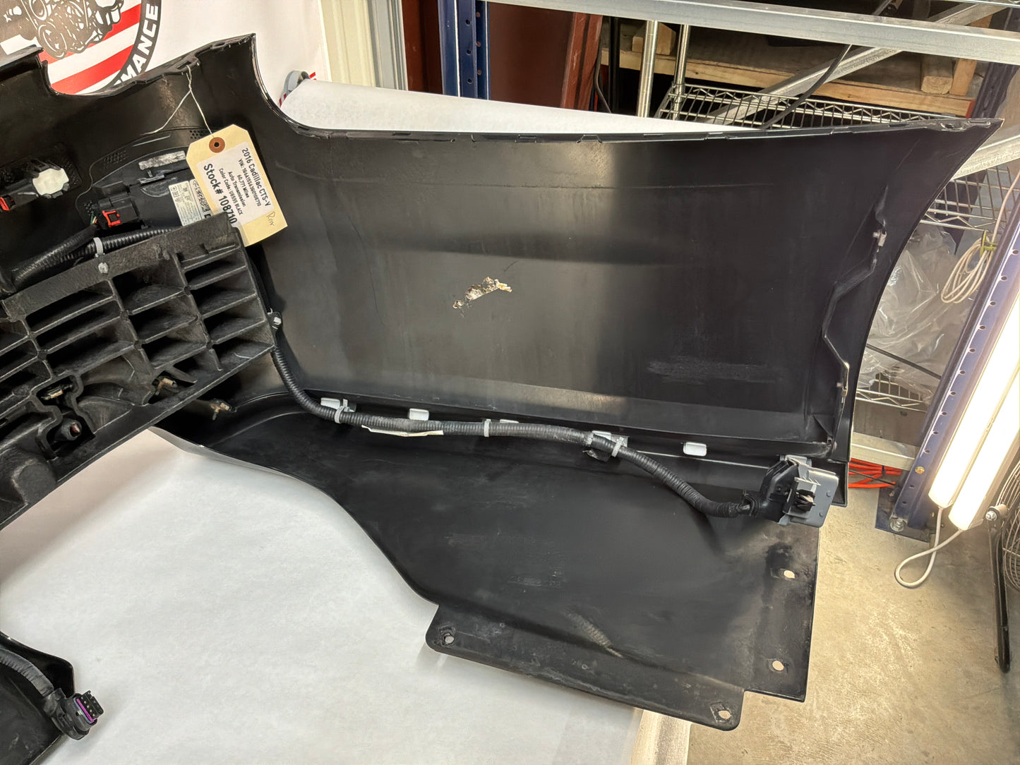 2016 Cadillac CTS-V Complete Rear Bumper Black OEM