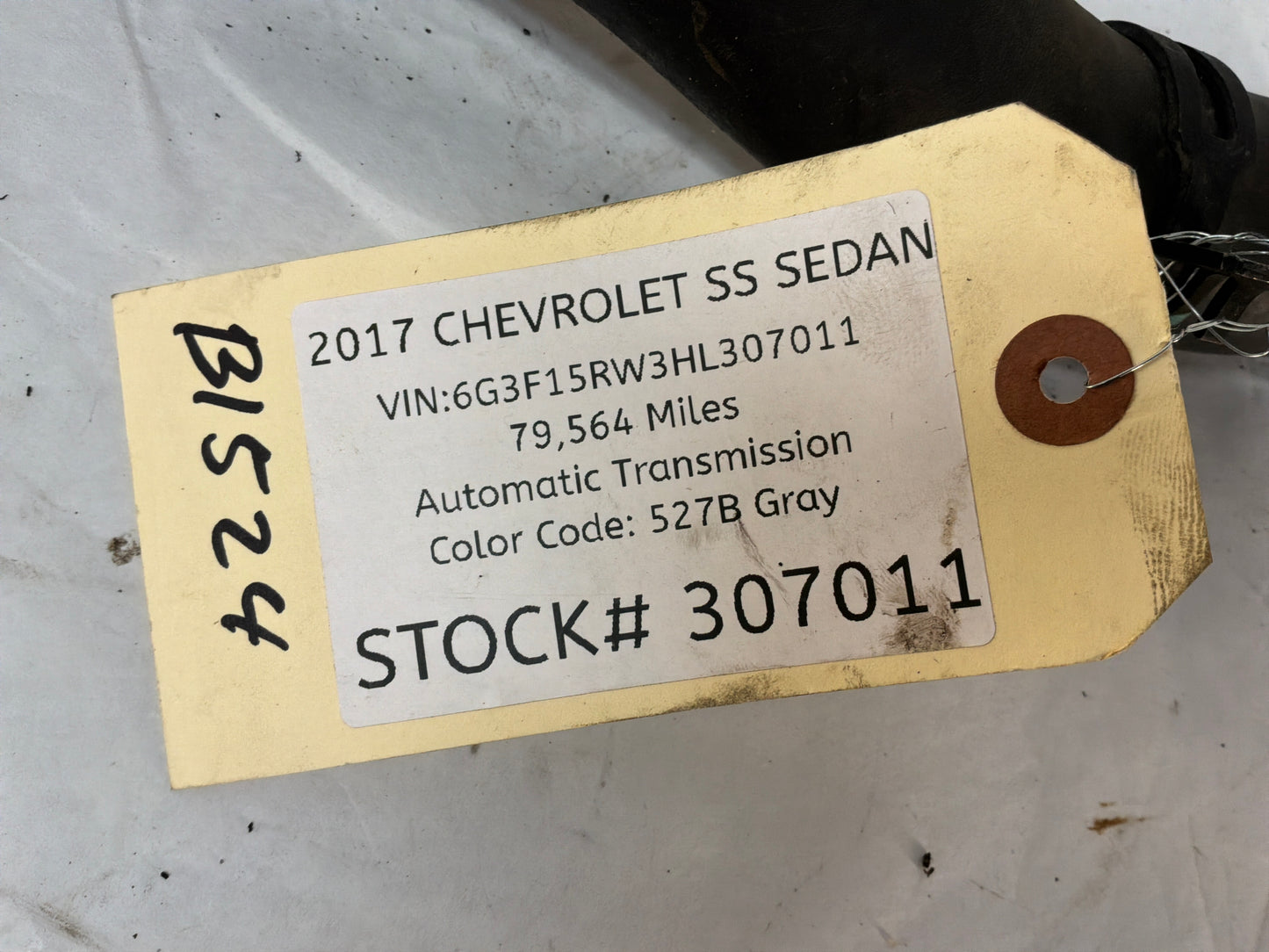 2017 Chevy SS Sedan Lower Radiator Hose OEM