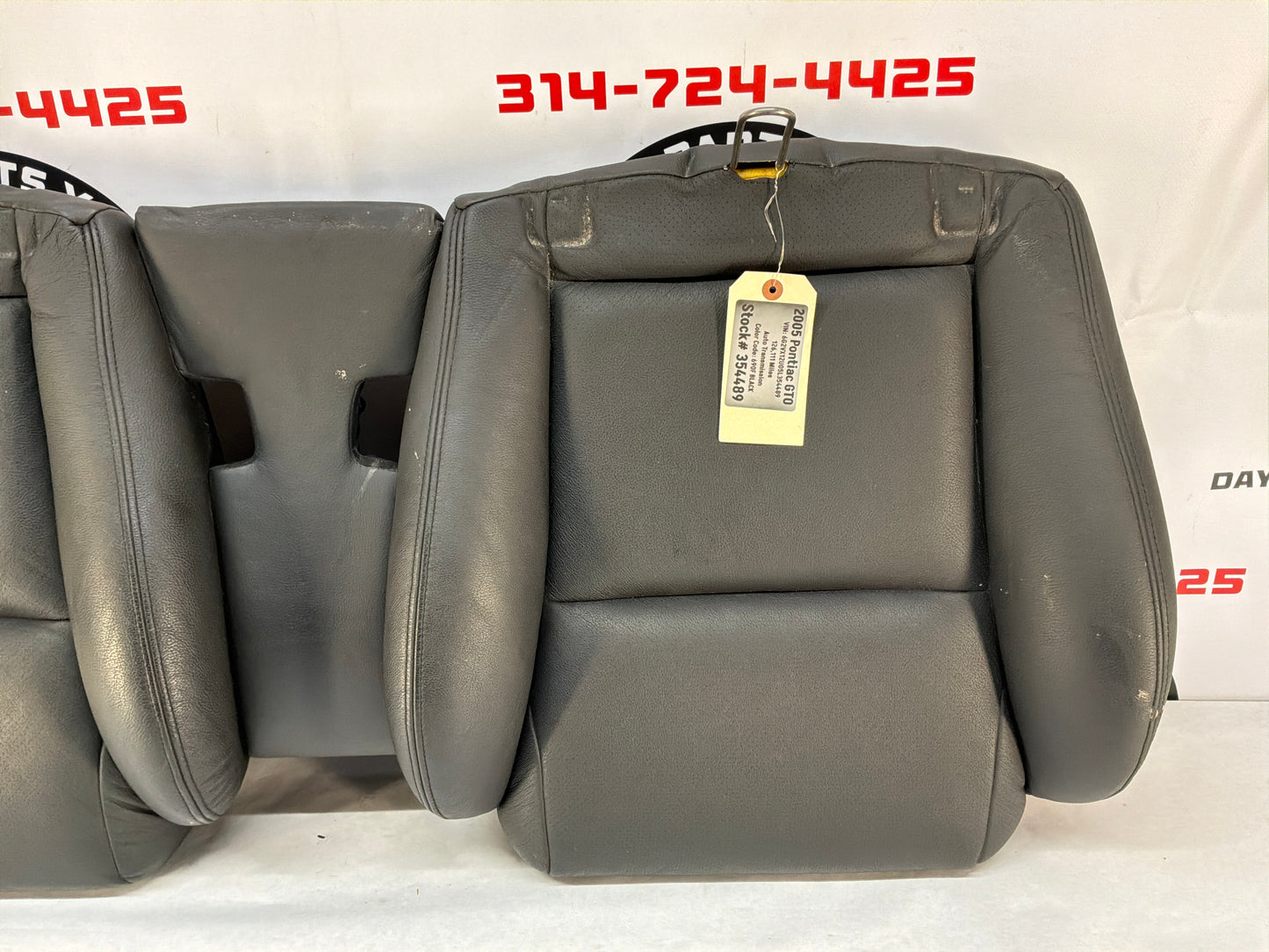 2005 Pontiac GTO Black Leather Front and Rear Seats Set OEM