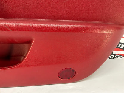 2007 Chevy C6 Corvette Convertible RH Passenger Interior Door Panel Red OEM