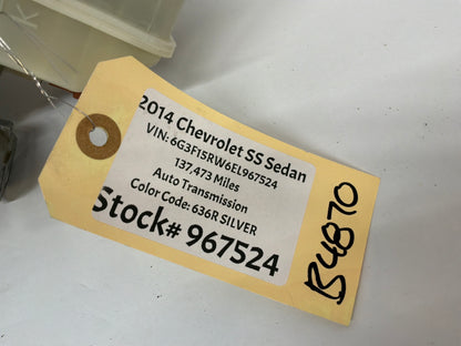 2014 Chevy SS Sedan Brake Booster Master Cylinder and Reservoir OEM