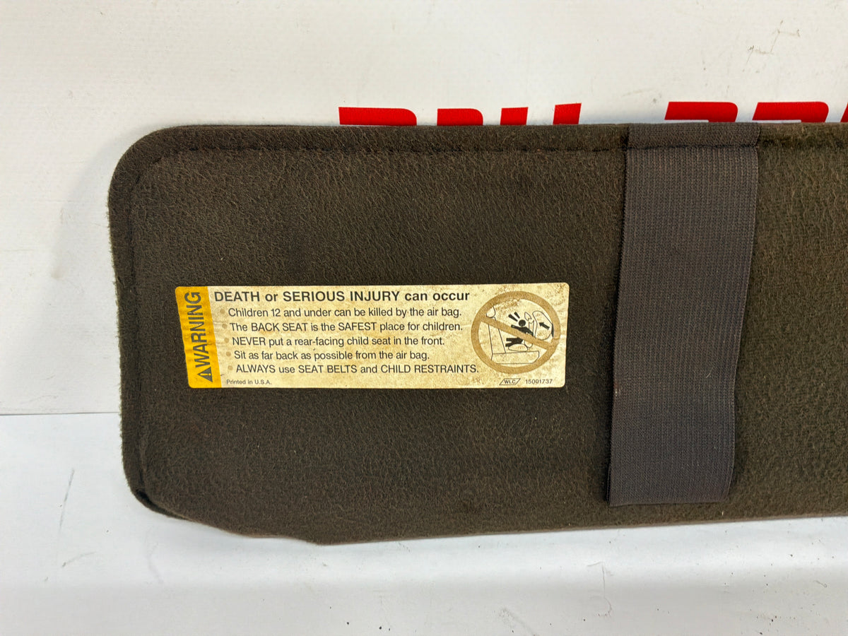 2002 Chevy Camaro Z28 RH Passenger Sunvisor Sun Visor Shade Tan OEM