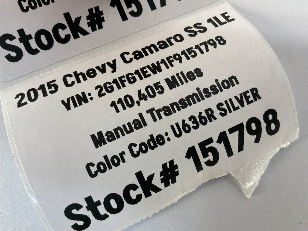 2015 Chevy Camaro SS 1LE Intake Manifold EVAP Purge Valve Lines Tubes Hoses Lines OEM