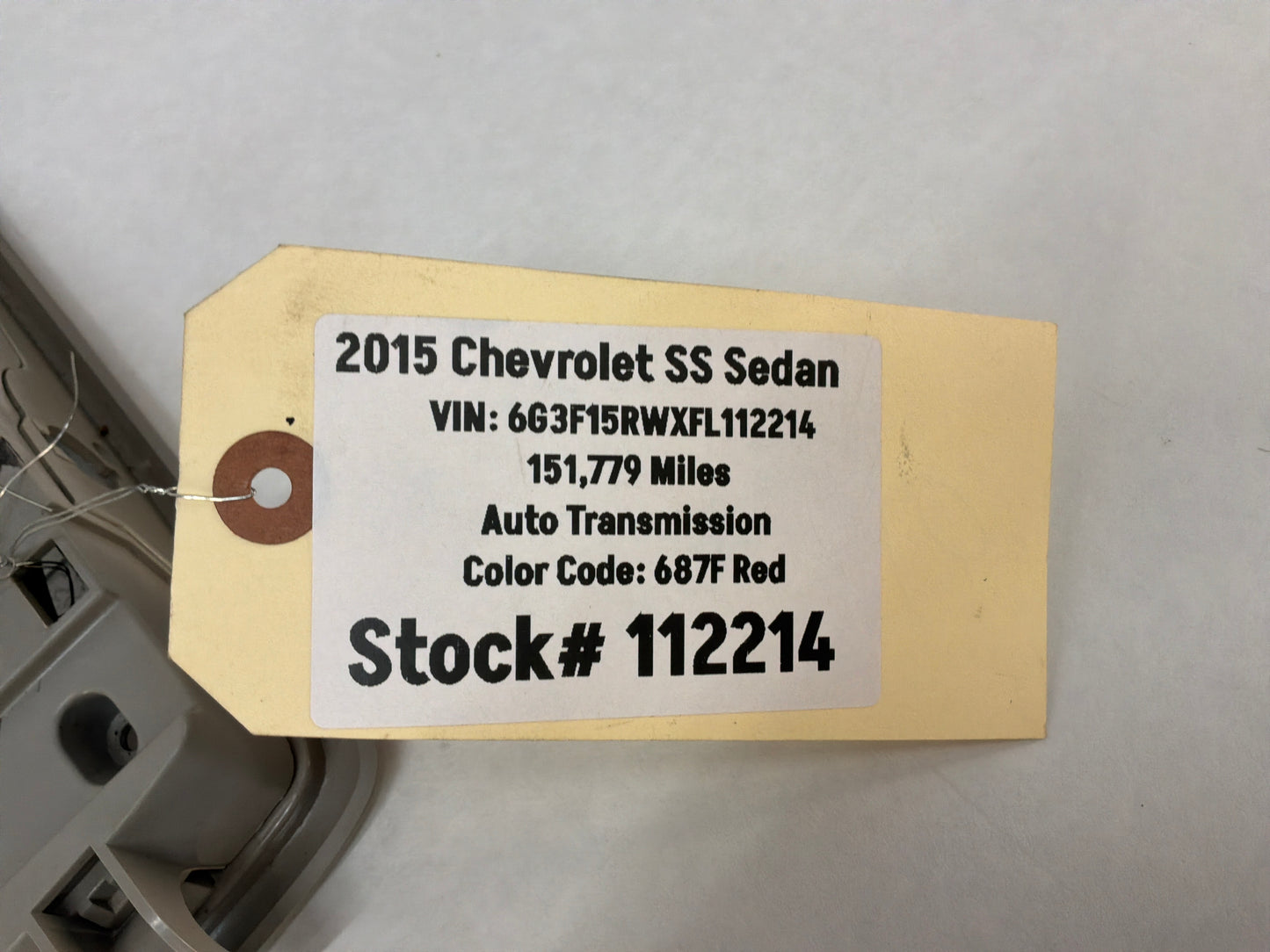 2015 Chevy SS Sedan Overhead Console Dome Light Controls OEM