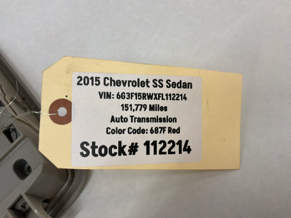 2015 Chevy SS Sedan Overhead Console Dome Light Controls OEM