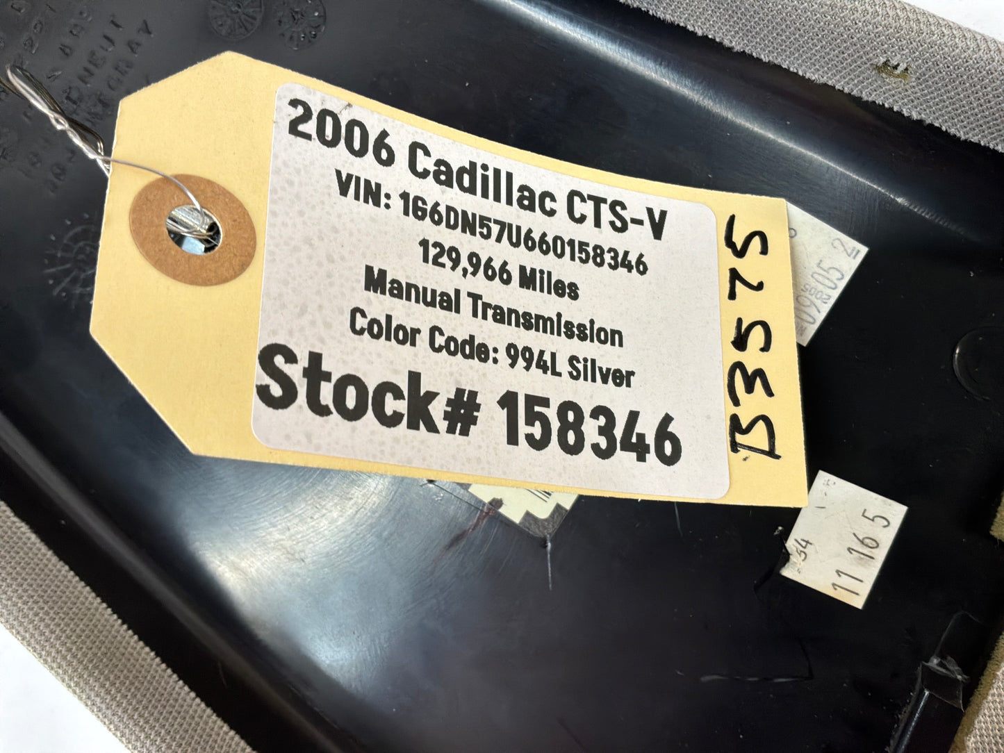 2006 Cadillac CTS-V LH Driver Interior B Pillar Trim OEM