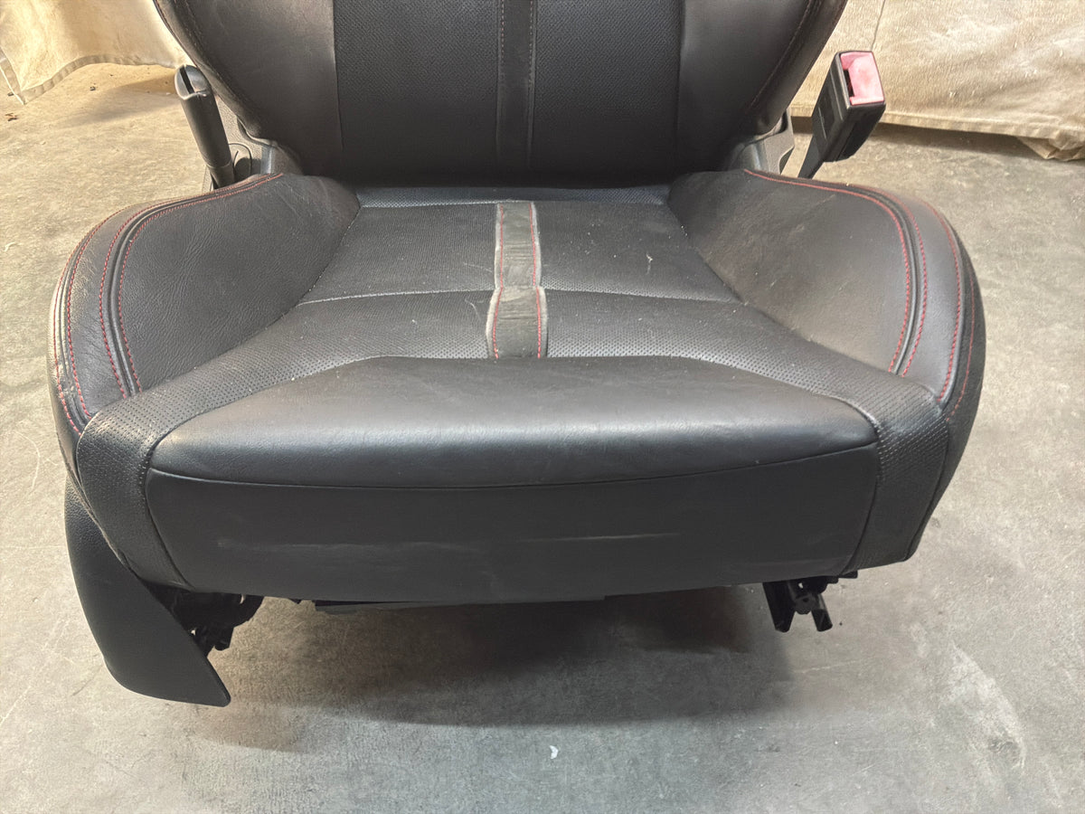 2014 Chevy SS Sedan Seats Fronts and Rears Black Leather Alcantara Suede OEM