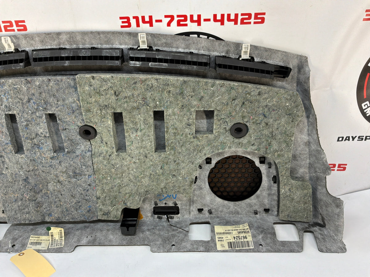 2014 Chevy SS Sedan Rear Interior Package Deck Tray Parcel Shelf Trim Cover OEM