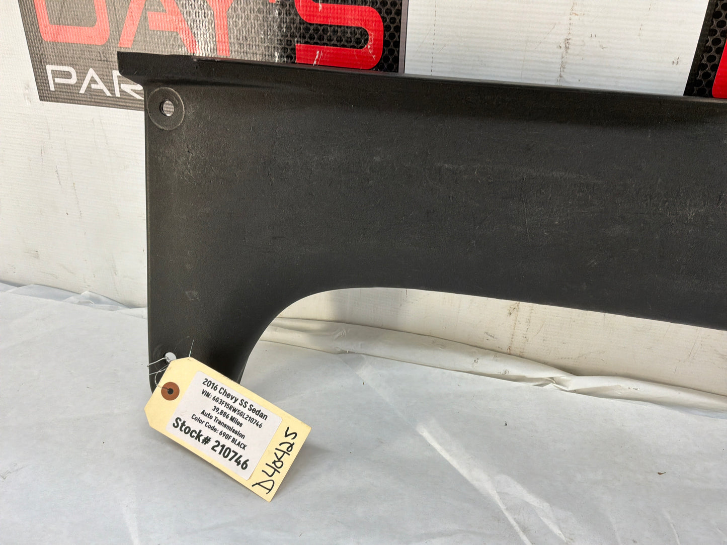 2016 Chevy SS Sedan Trunk Interior Cargo Liftgate Wall Plate Cover Garnish Trim Molding OEM