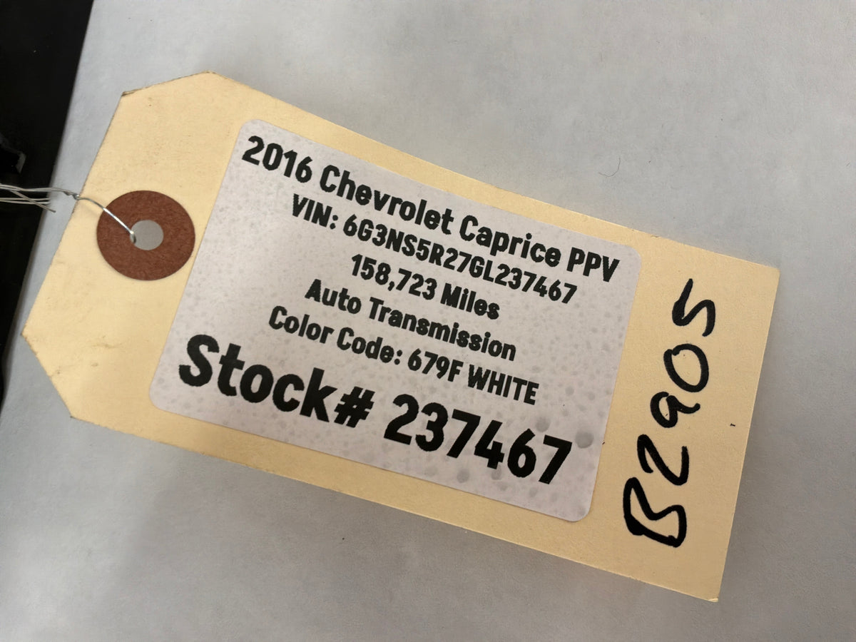 2016 Chevy Caprice PPV LH Driver Rear Inner Interior Door Handle OEM