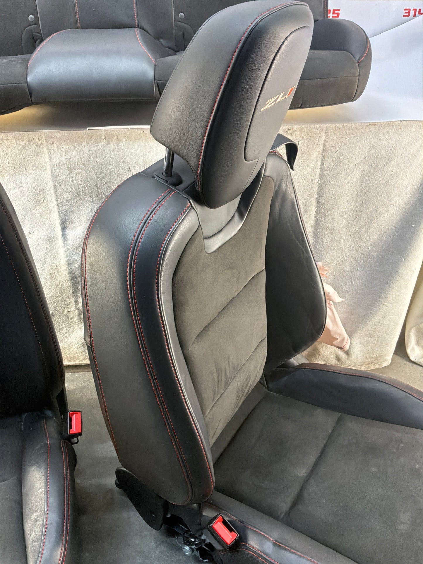 2013 Chevy Camaro ZL1 Seats Fronts & Rears Recaro Leather and Suede OEM