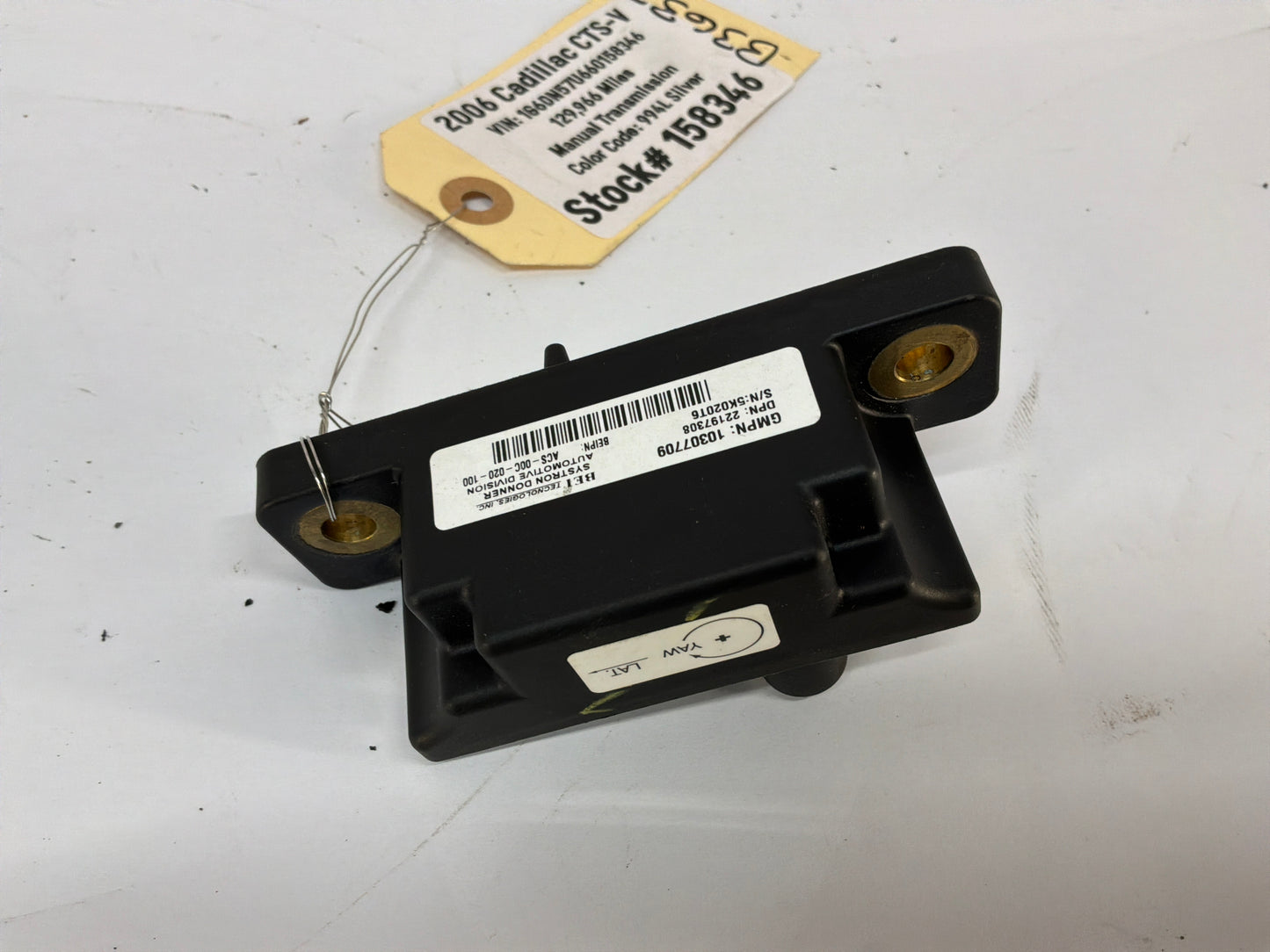 2006 Cadillac CTS-V Yaw Rate Stability Control Sensor Module OEM