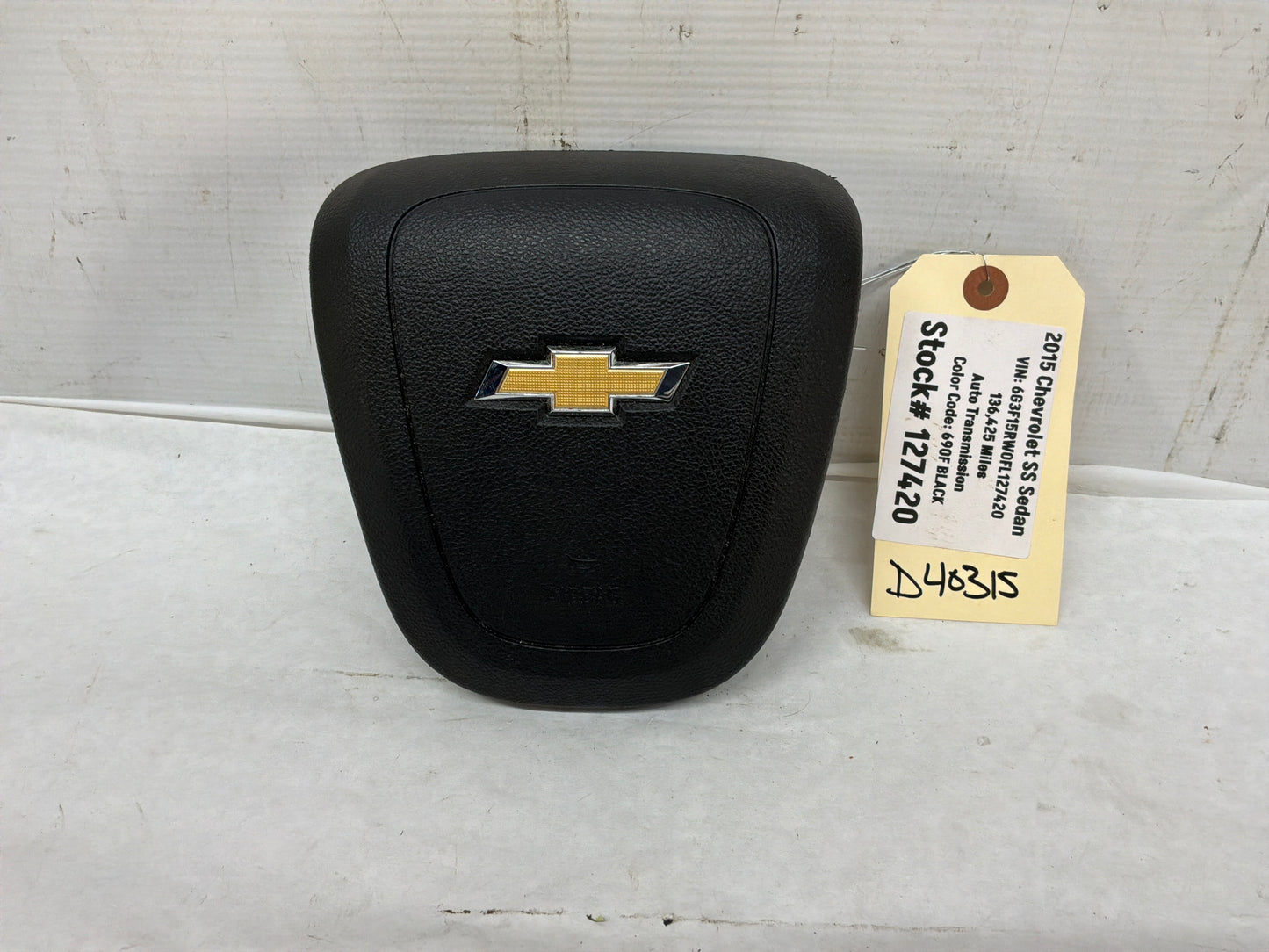 2015 Chevy SS Sedan Steering Wheel Air Bag Airbag OEM