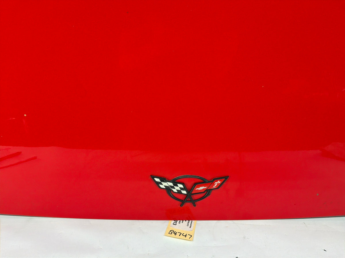 2002 Chevy Corvette Convertible  Trunk Deck Lid Red OEM
