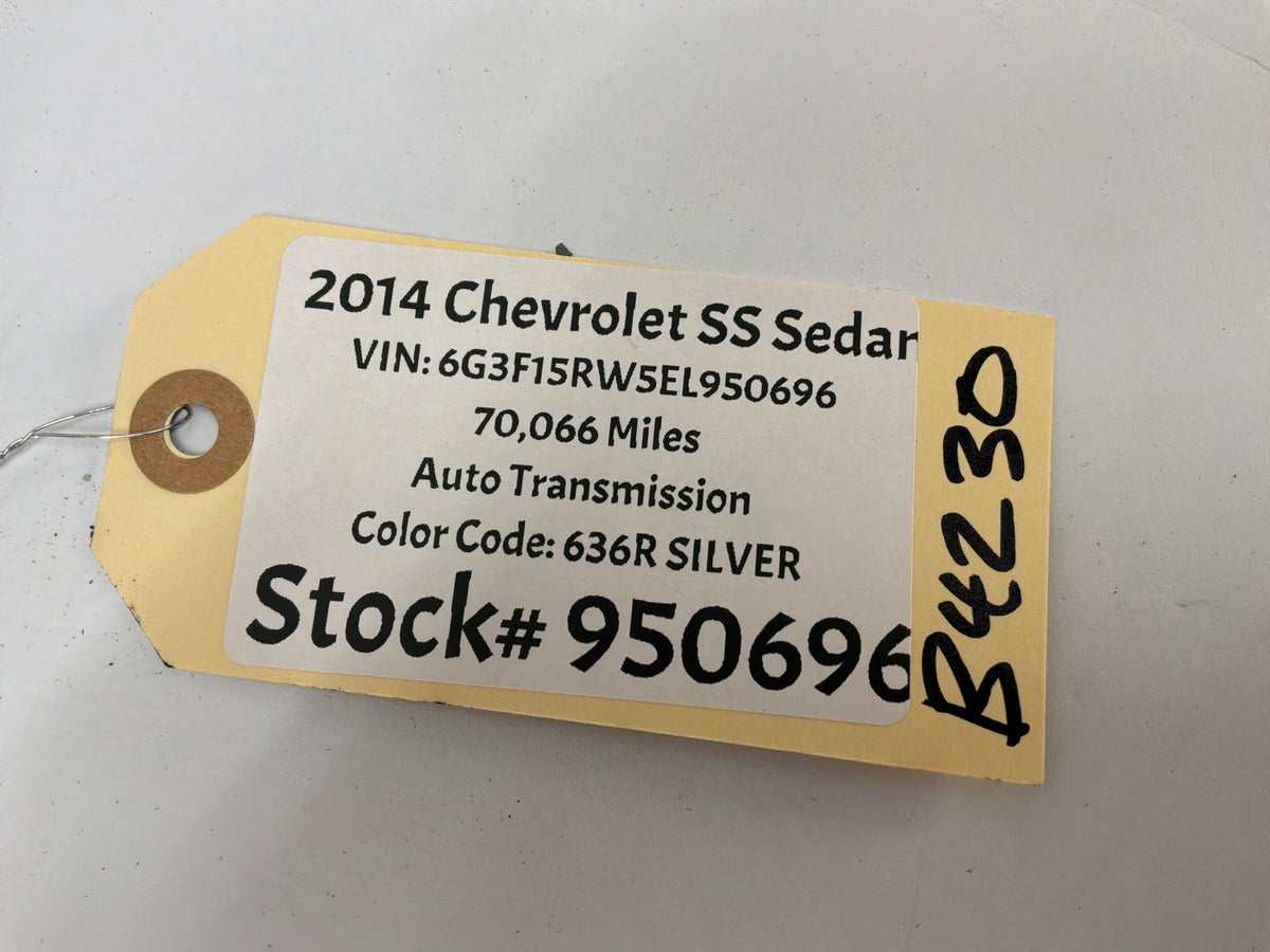 2014 Chevy SS Sedan Over Head Rear Dome Map Light OEM