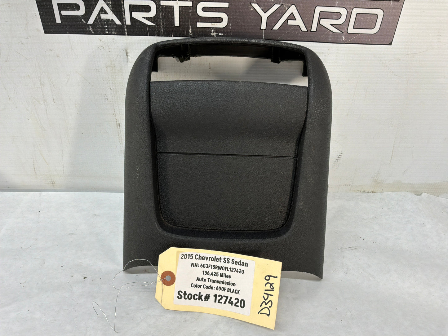 2014 Chevy SS Sedan Center Console Rear Cover Trim Panel OEM - Day's Parts Yard