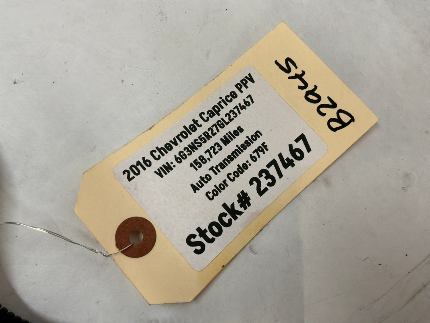 2016 Chevy Caprice PPV Fuel Rail Gas Line Hose Tube OEM