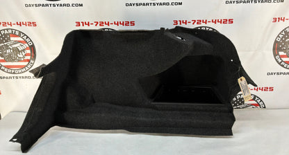 2016 Cadillac CTS-V RH Passenger  Interior Trunk Quarter Cargo Carpet Trim Panel Cover OEM