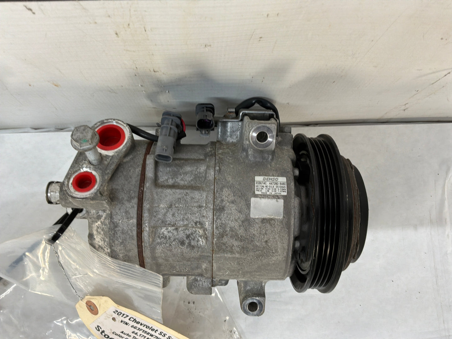 2017 Chevy SS Sedan AC A/C Air Conditioner Compressor w/ Hardware OEM