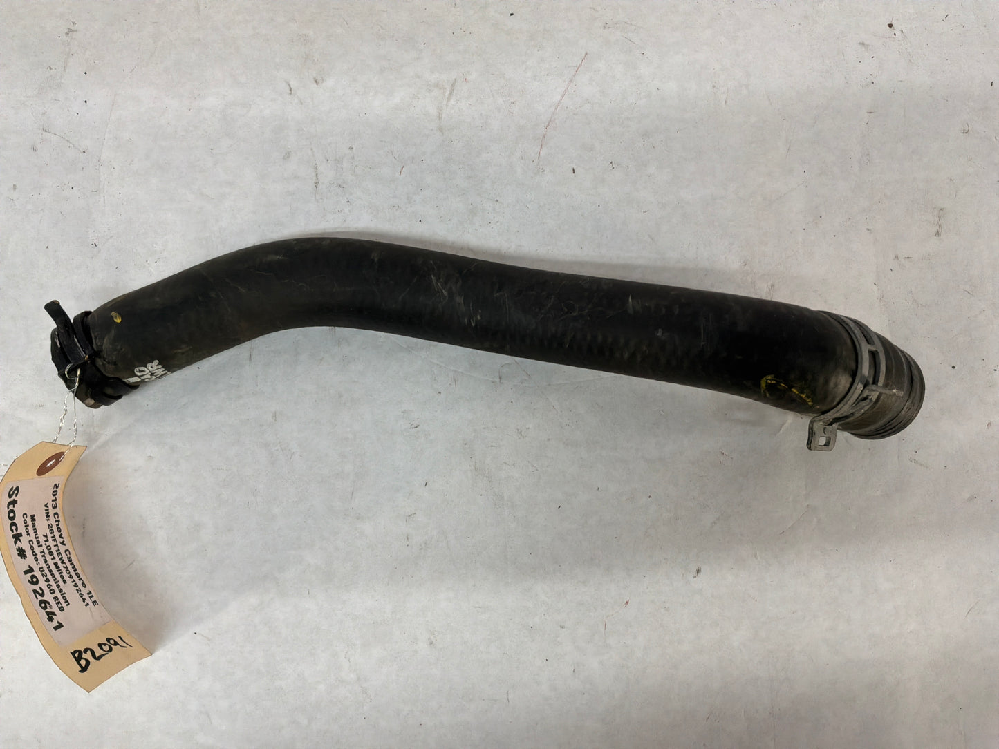 2013 Chevy Camaro 1LE Lower Radiator Coolant Hose Line Tube OEM