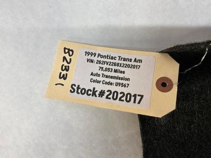 1999 Pontiac Trans Am WS6 Trunk Hatch Carpet Liner Felt OEM
