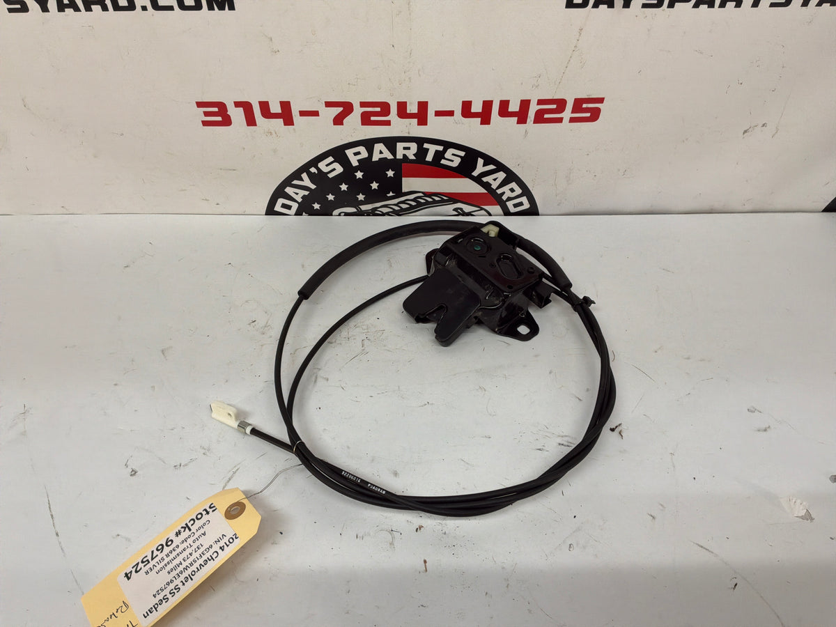 2014 Chevy SS Sedan Trunk Deck Lid Latch Actuator w/ Cable OEM