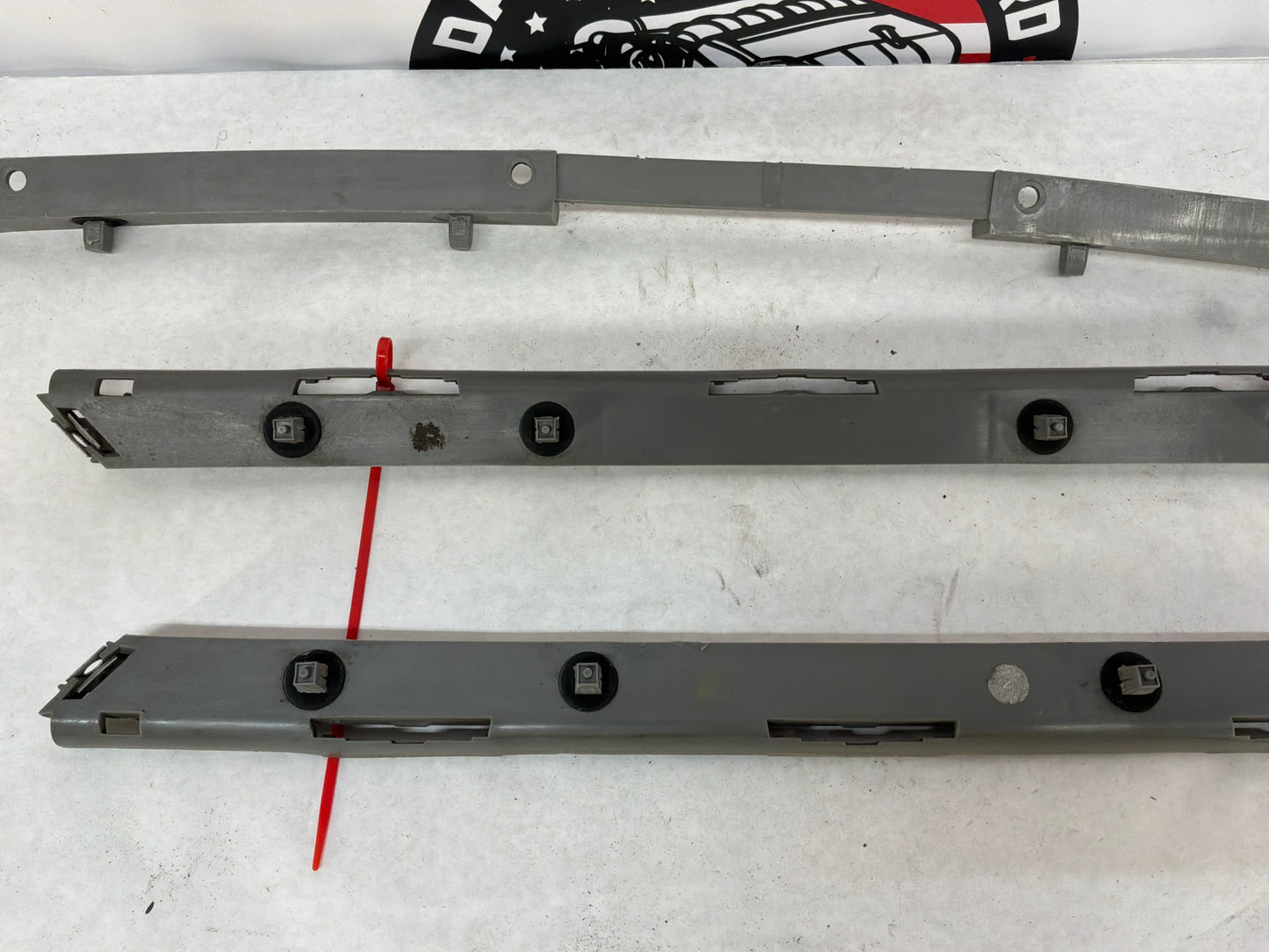 2006 Pontiac GTO Rear Bumper Brackets Guides Set 3 Piece OEM