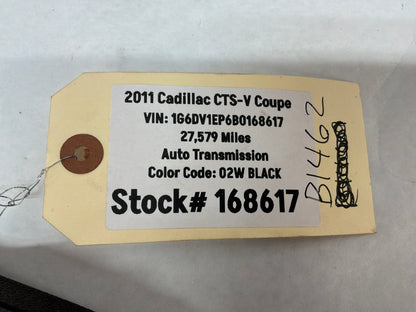 2011 Cadillac CTS-V Coupe LH Driver Recaro Recliner Cover Trim Panel OEM