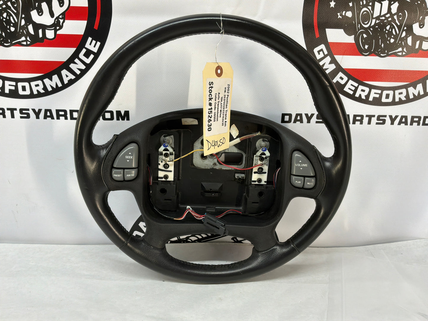 2002 Pontiac Trans Am WS6 Steering Wheel OEM