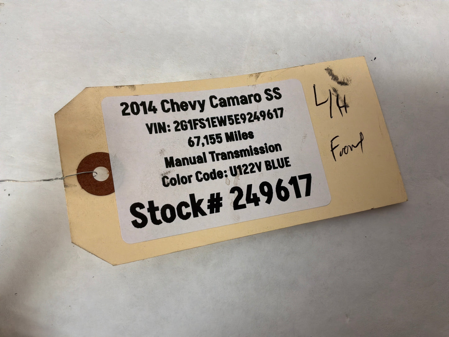 2014 Chevy Camaro SS LH Driver Front Suspension Lower Control Arm OEM