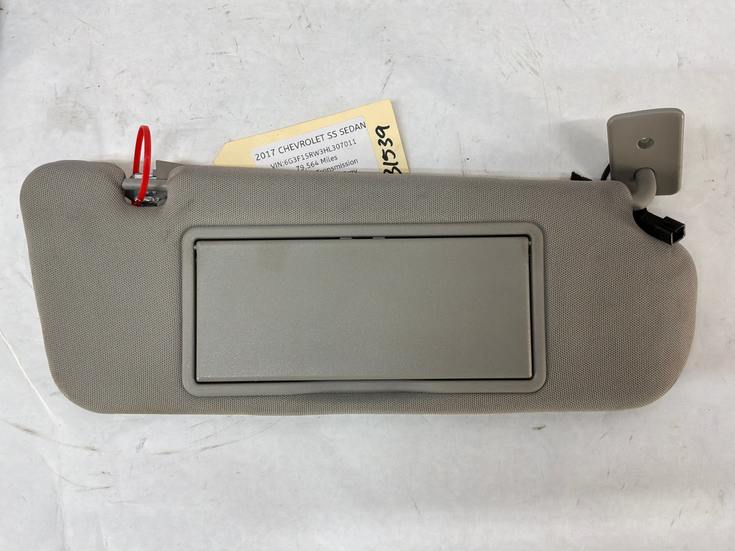 2017 Chevy SS Sedan RH & LH Sunvisors Sun Visors w/ Clips OEM