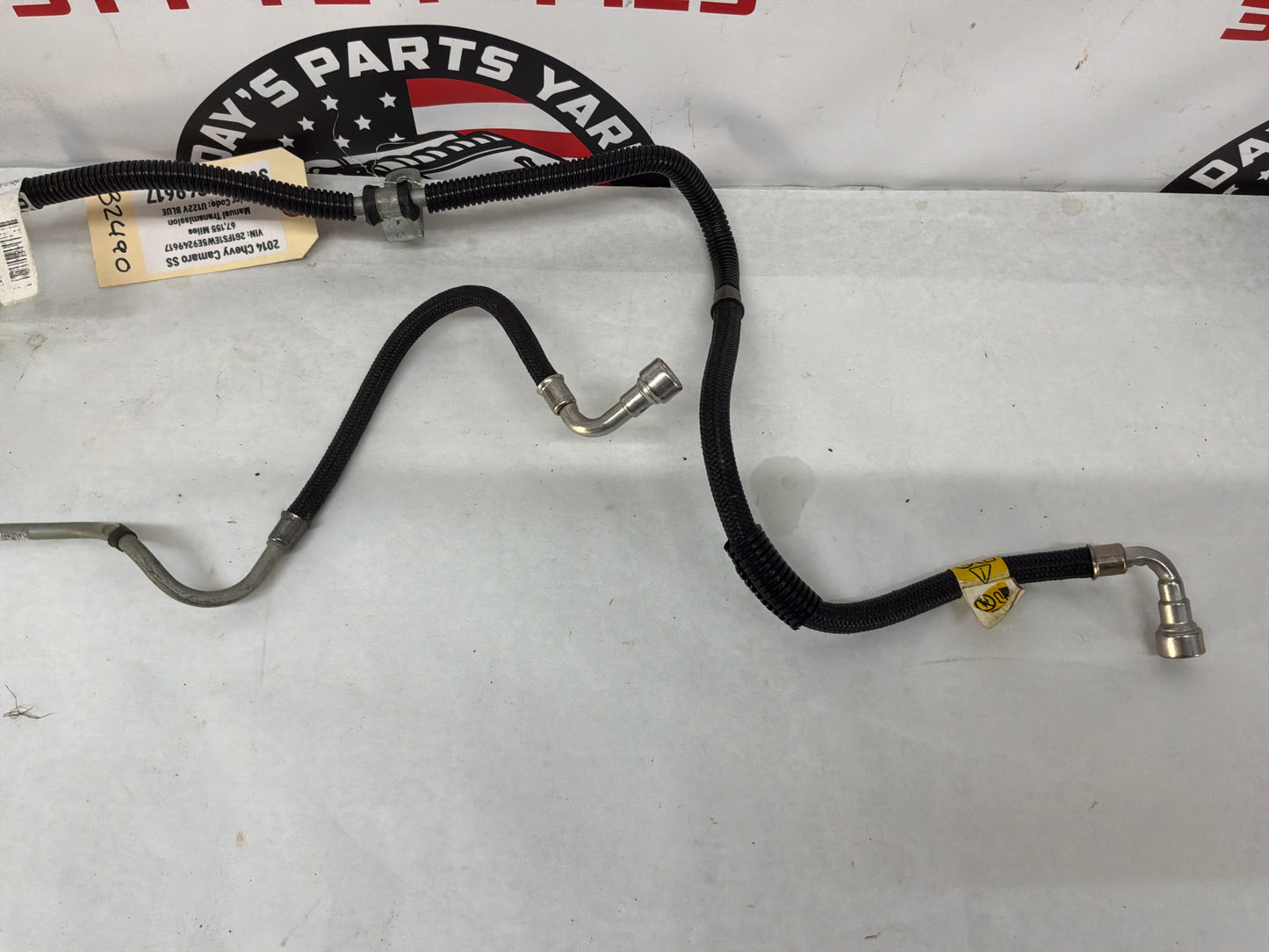2014 Chevy Camaro SS Fuel Gas Line Hose Tube Pipe OEM