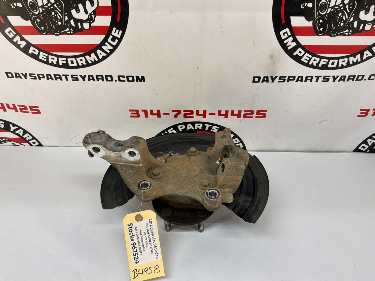 2014 Chevy SS Sedan LH Driver Front Spindle Hub Knuckle Wheel Bearing Assembly OEM