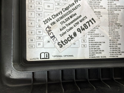 Fuse box lid - Day's Parts Yard